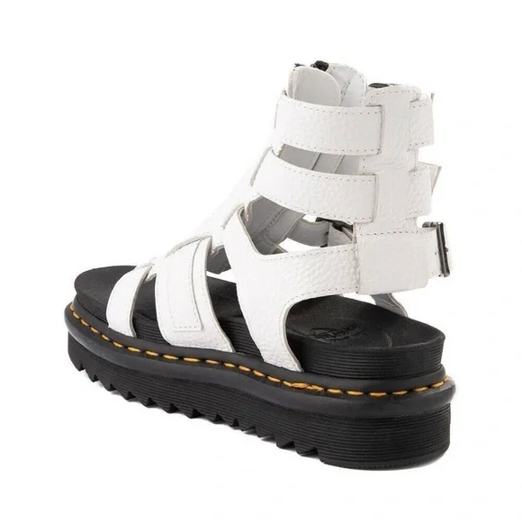 OLSON TUMBLED NUBUCK LEATHER GLADIATOR ZIP SANDALS - Picture 2 of 6